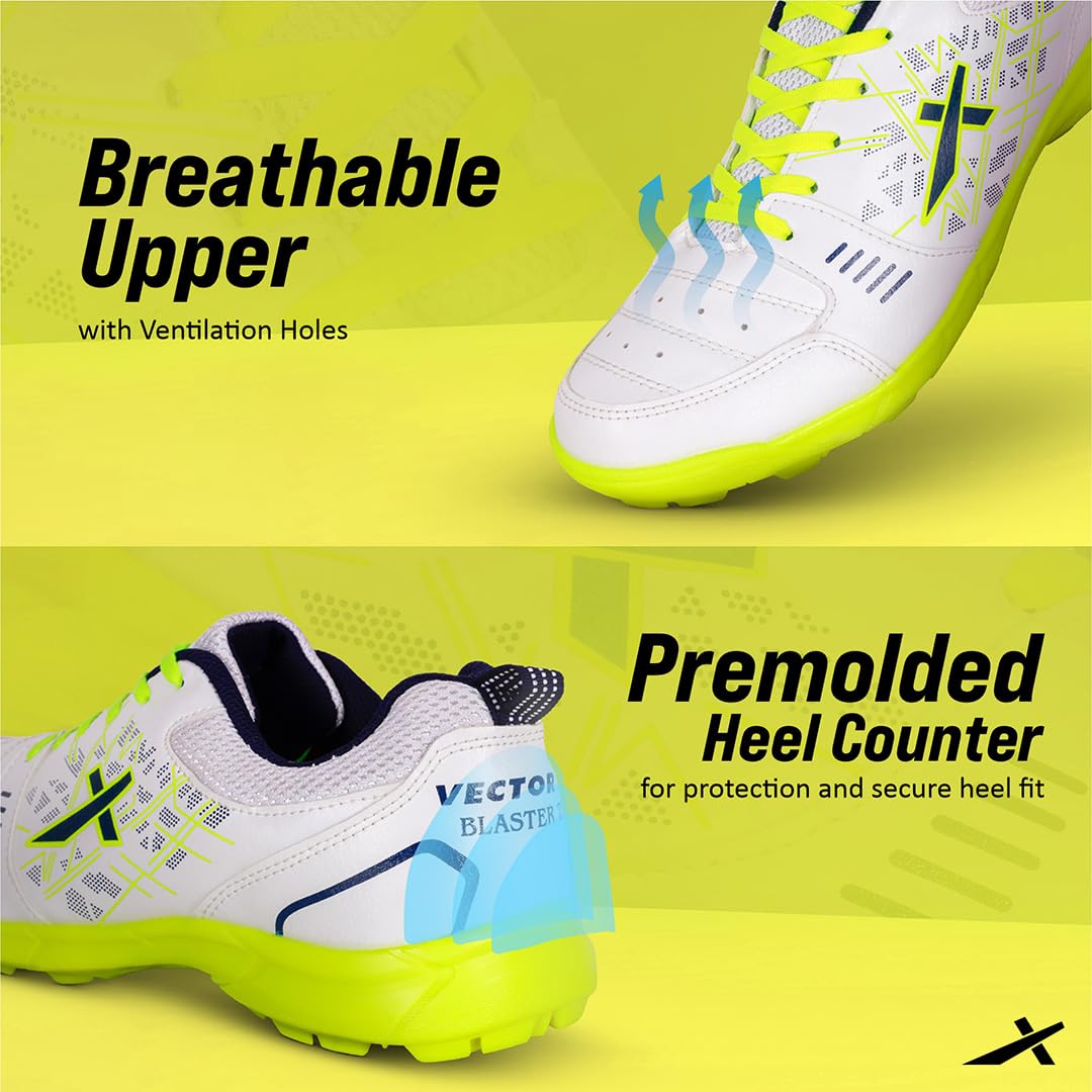 Vector X Blaster-Cricket Shoes for Men's |Walking | Casual | for Men and Adult | Lace-up