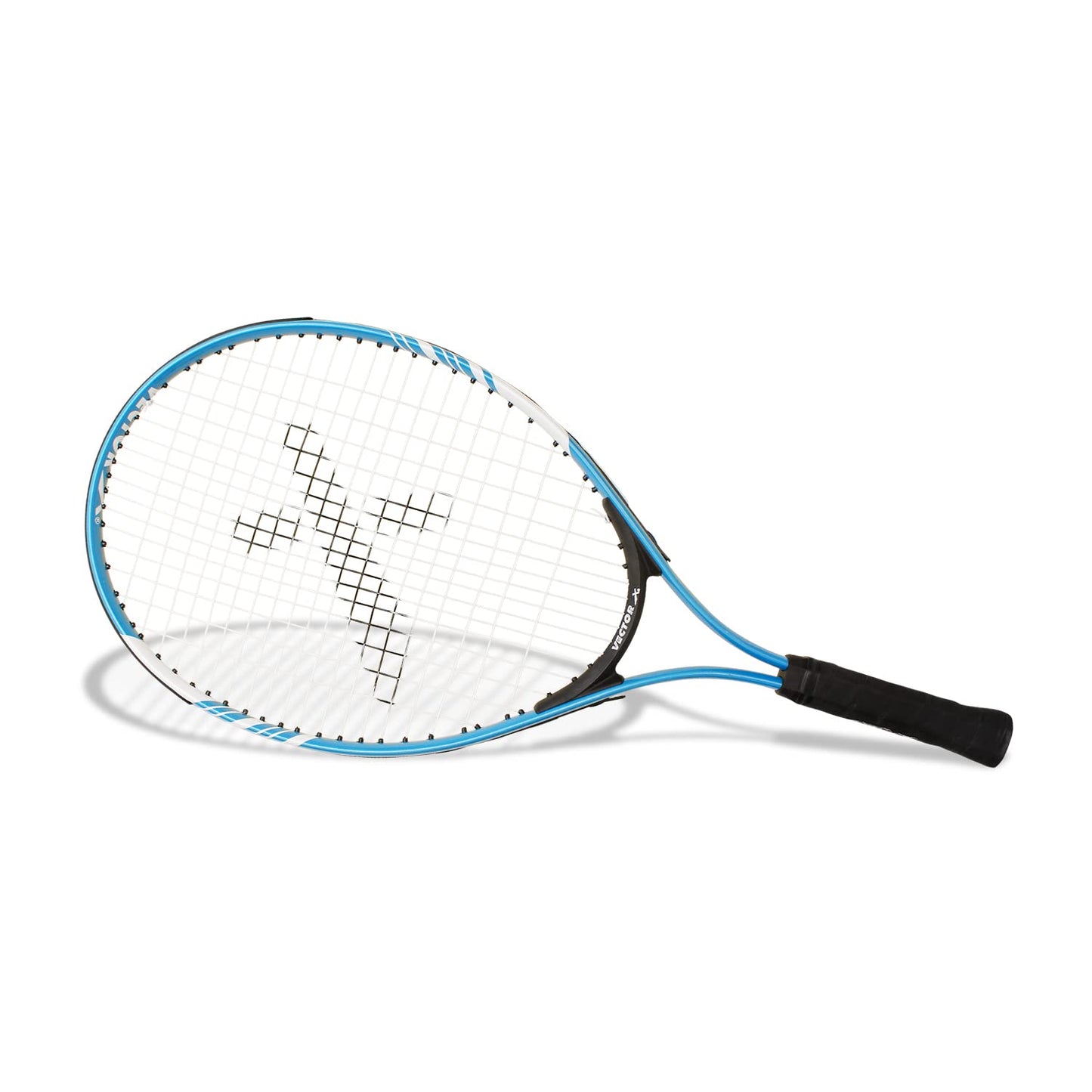 Vector X VXT-520 Adult Recreational Tennis Rackets, Super Lightweight Tennis Racquets for Student,Training,Tennis and Beginners, Outdoor Games (25-inch, 3/4 Cover),Blue/White