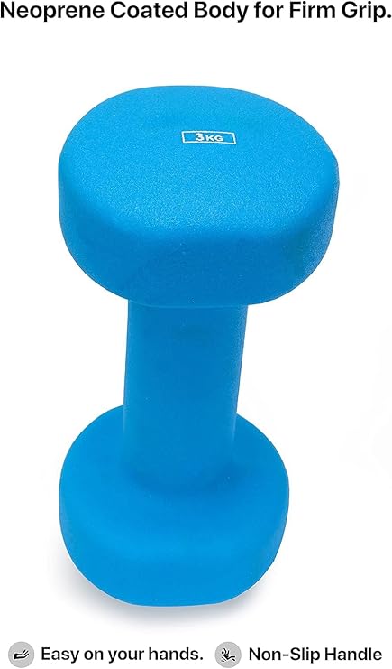 Versatile neoprene dumbbell for full-body workouts, strength building, aerobic exercises, and muscle endurance