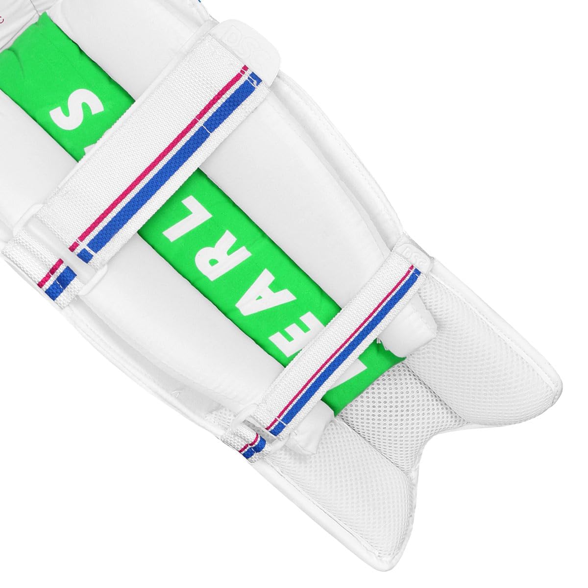 DSC Shoc PU Wicket Keeping Leg Guard Boys - White