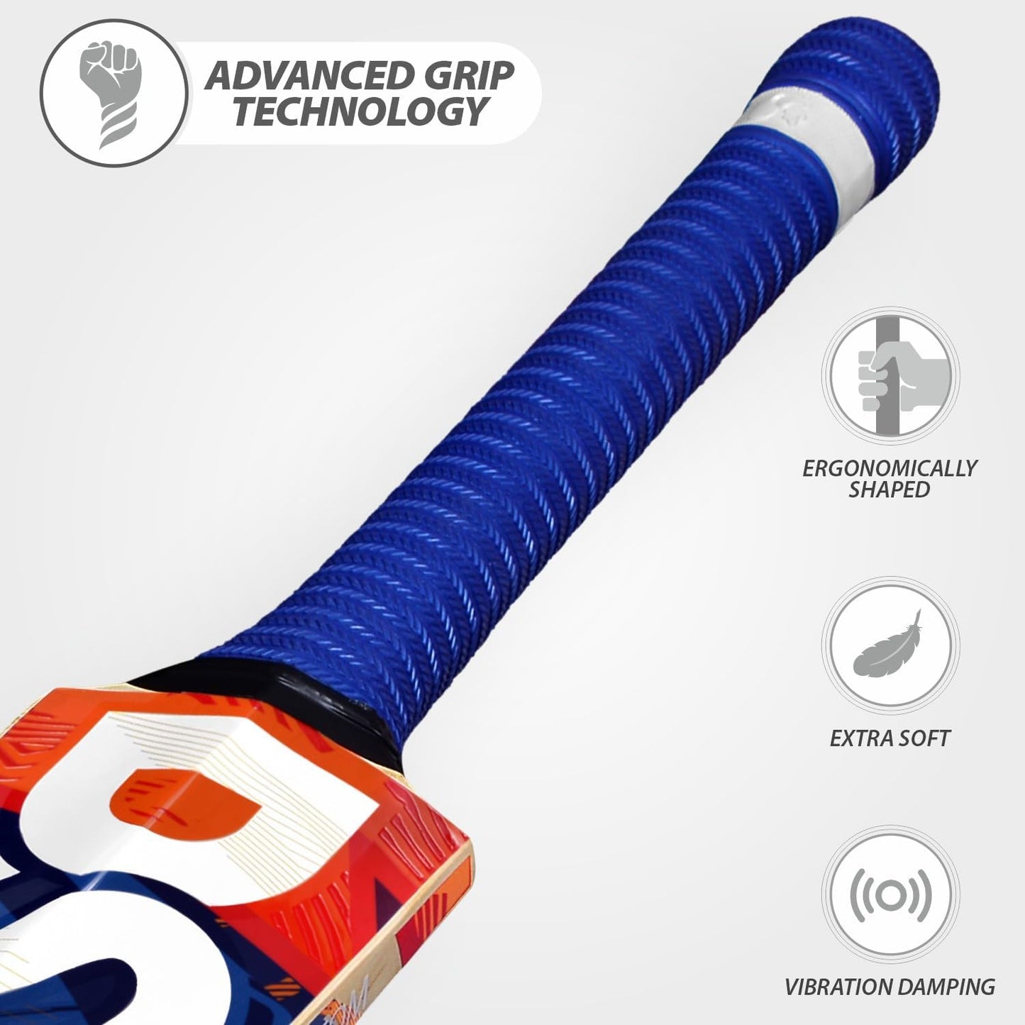 DSC Krunch 11 Kashmir Willow Cricket Bat 2023 | Color: Beige  | Size - 5 | Pronounced Bow | Monstrous Hitting Area | Extended Power Zone | Massive Edges | Exquisite Balance | Crosswave Tape on Edges