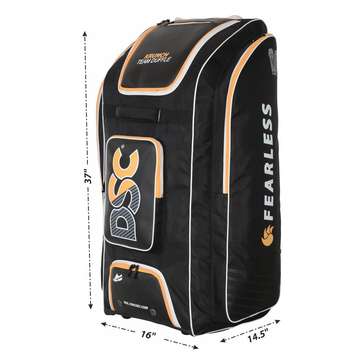 DSC Krunch Team Duffle Cricket Kit Bag, Colour - Black