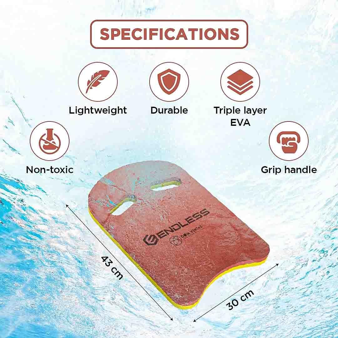 Endless EL1011 Swimming Kickboard With Comfortable Design