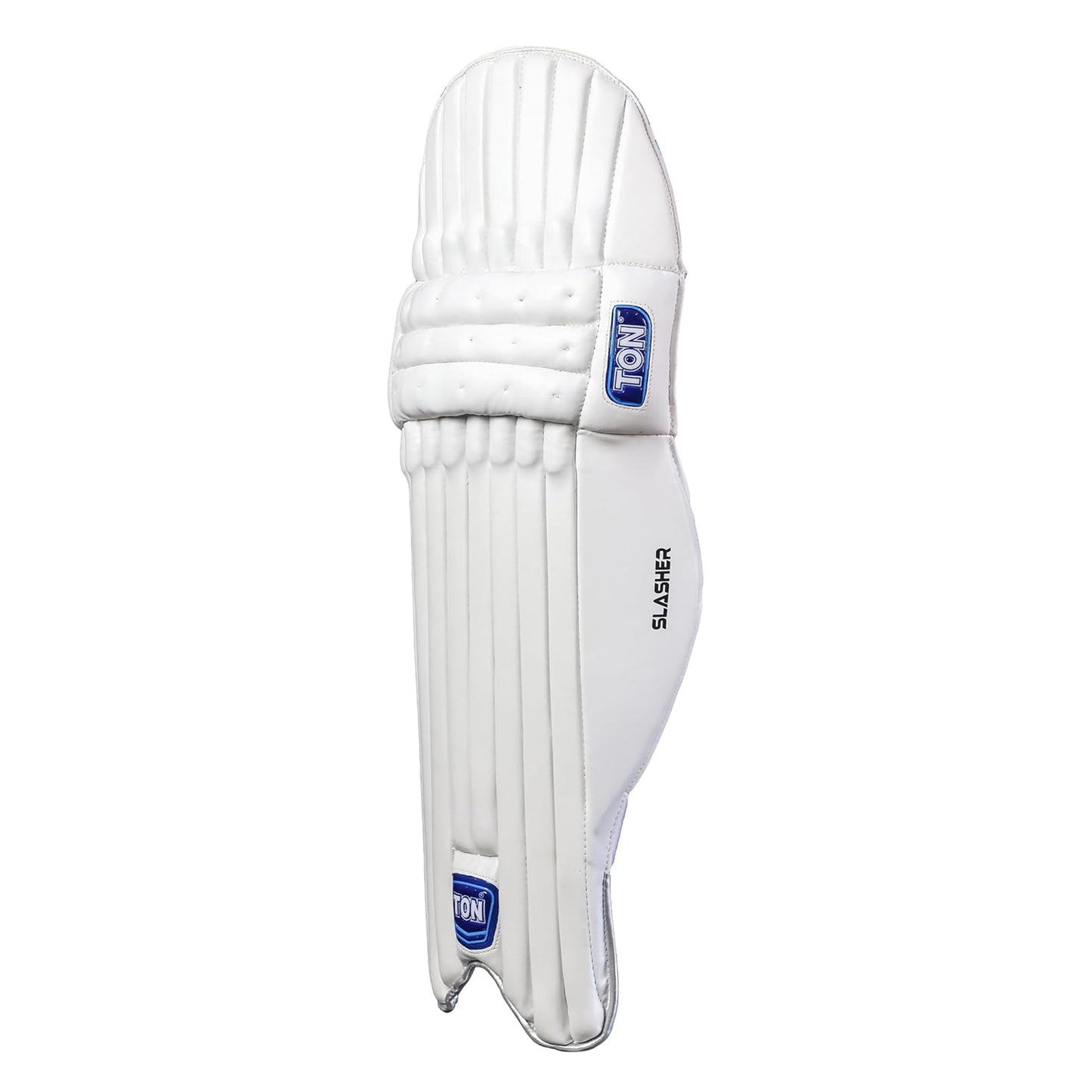 SS TON Slasher Cricket Batting Pad | White | Size: Men | Closure Type: Hook and Loop | For Right-Hand batsman