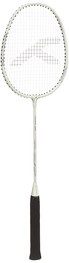 HUNDRED Powertek 200 PRO Badminton Racquet with Head Cover | Strung | Material:Aluminium|For Intermediate Players|Weight:95 grams|Maximum String Tension- 18-20lbs