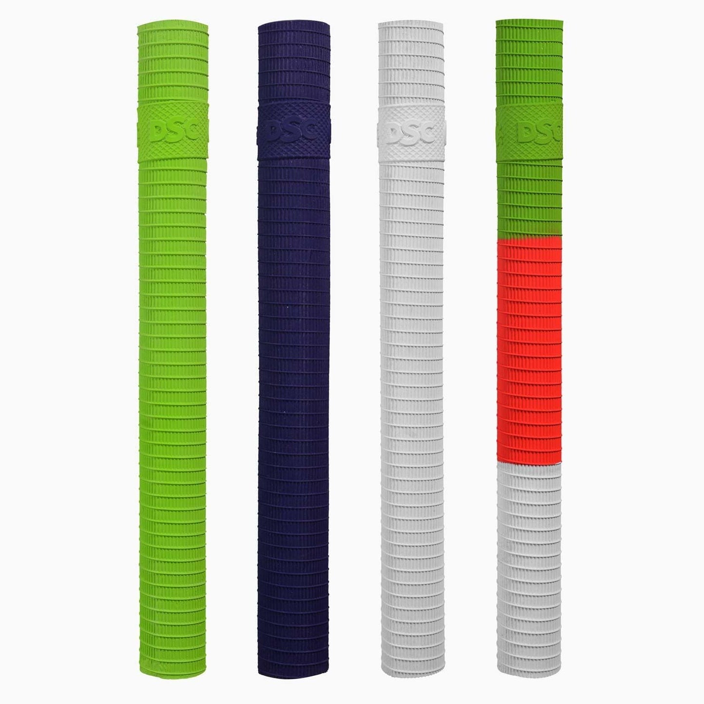 DSC Rubber Ring Line Cricket Bat Grip (White, Full)