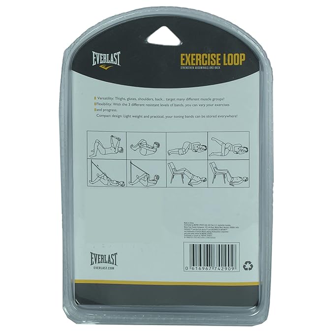 Everlast AB. Rubber Loop Band 500x50x0.4mm/8mm - Resistance Band - Fitness Training, Pilates, Yoga
