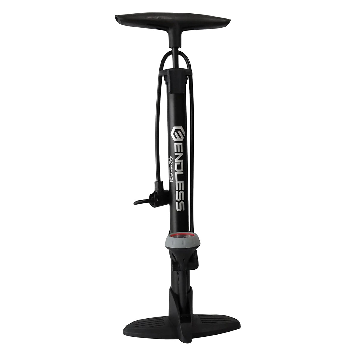 Endless EL1052 160 PSI Portable Road Bike, Bicycle Floor Hand Air Pump | Black | Material : Alloy Steel | Tire Inflator with Gauge, Rotatable Pipe Knob for Convenience | For All Inflating Purpose