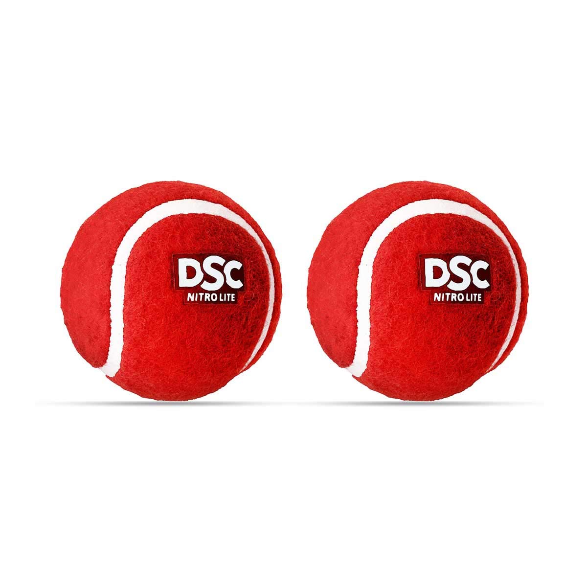 DSC Nitro Light Tennis Rubber Ball (Red) Pack of 2
