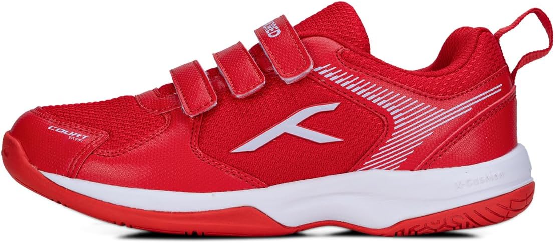 HUNDRED Court Star Non-Marking Badminton Shoes for Boys | Lightweight | X-Cushion Protection | Suitable for Indoor Tennis/Squash/Table Tennis/Basketball & Padel