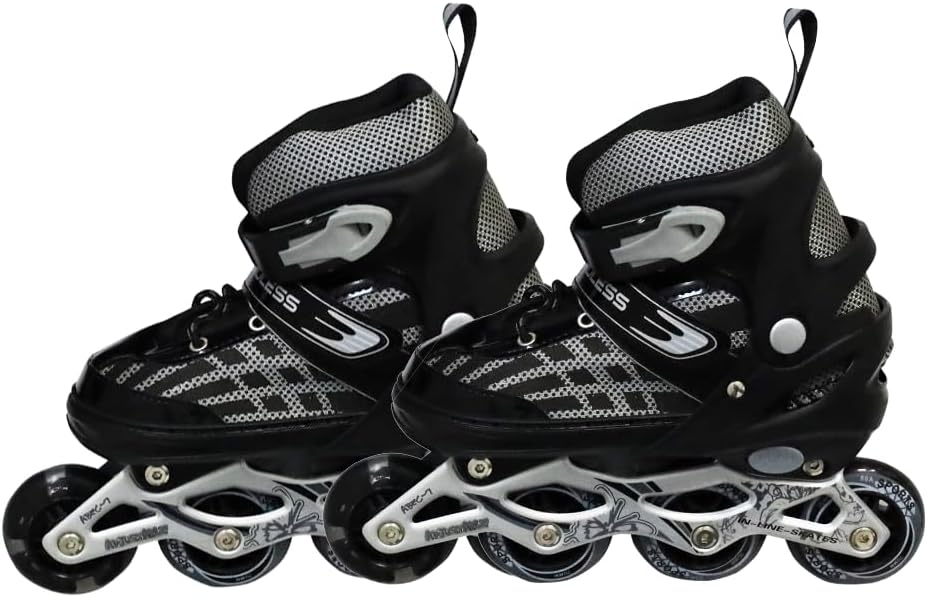 Endless EL1025 Inline Adjustable Skates | Aluminium Chassis and 70 mm PU Wheels | Front Wheel Flash, ABEC 7 Bearing