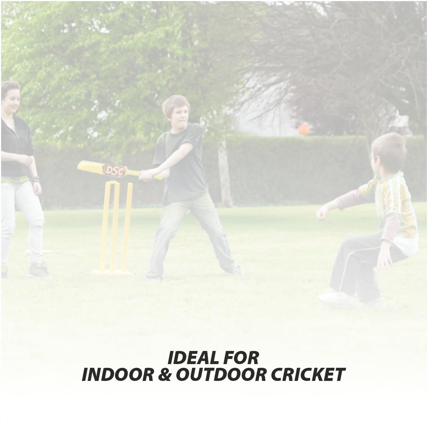 DSC Plastic Cricket Bat - Ideal for Tennis and Gully/Turf Cricket Bat (12-15 Yrs)