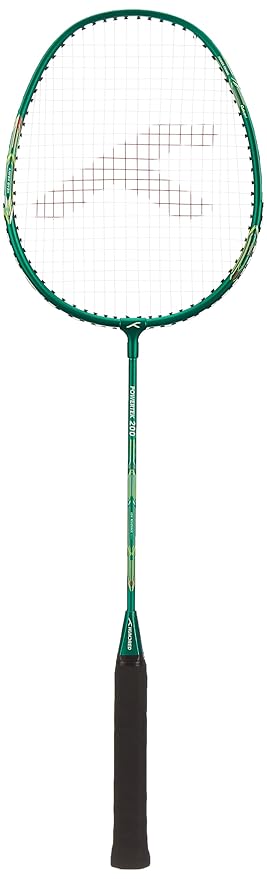 HUNDRED Powertek 200 PRO Badminton Racquet with Head Cover | Strung | Material:Aluminium|For Intermediate Players|Weight:95 grams|Maximum String Tension- 18-20lbs