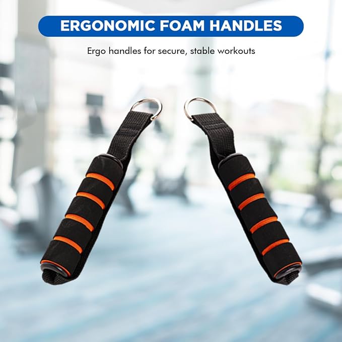 Endless EL1043 Toning Tubes Set of 5 with Different Resistance Levels | Multi Colour | With Door Anchor, Handles, Waterproof Carry Bag, Leg Ankle Straps for Men and Women