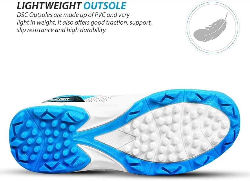 DSC Zooter Cricket Shoe | for Mens & Boys | Material: Polyvinyl Chloride | Lightweight | Improved Stability in The Game