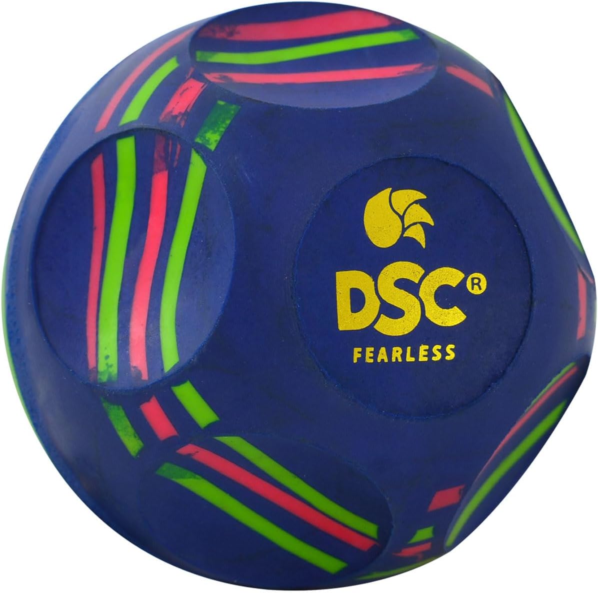 DSC Reflex Multireaction Cricket Ball | Color: Blue | Size: One | Material : High Density Rubber | Training Ball | Peripheral Vision | Fine Designed to Achieve Swing