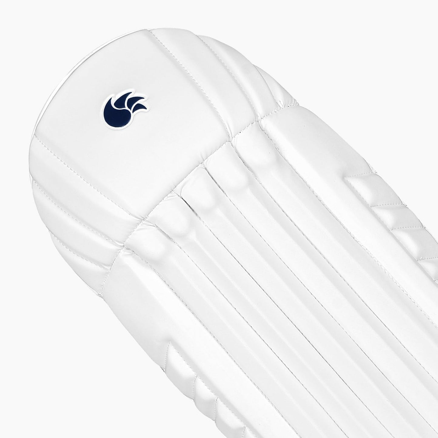 DSC Pearla X3 Cricket Wicket Keeping Legguard | Color: White | Size:Youth | Material: PU and Mesh | Wrap Around Side Wing Protection | Ultra Durable PVC Facing | Breathable Mesh Bolsters