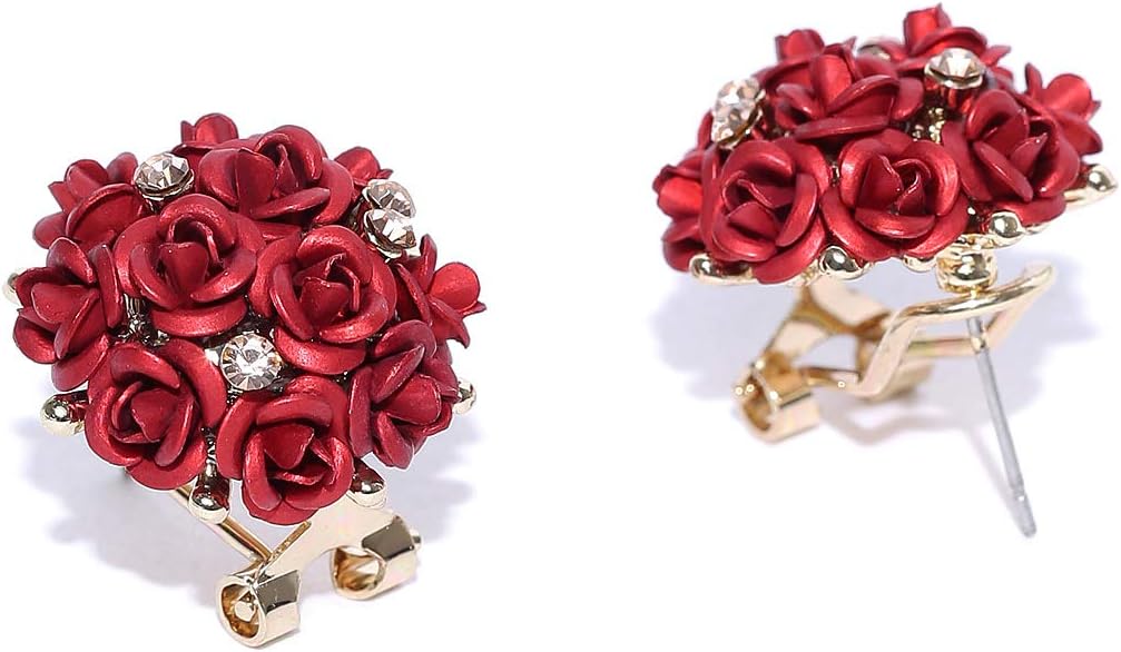 Youbella Stylish Party Wear Jewellery Gold Plated Studs Earrings For Women