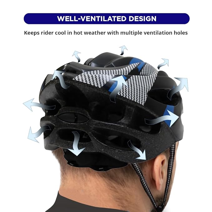 Endless EL1049 Cycle and Skates Helmet with Adjustable StrapMaterial : Polycarbonate, EPS | With Inside Cushioning Padding for Comfort | For Adults, Women and Men