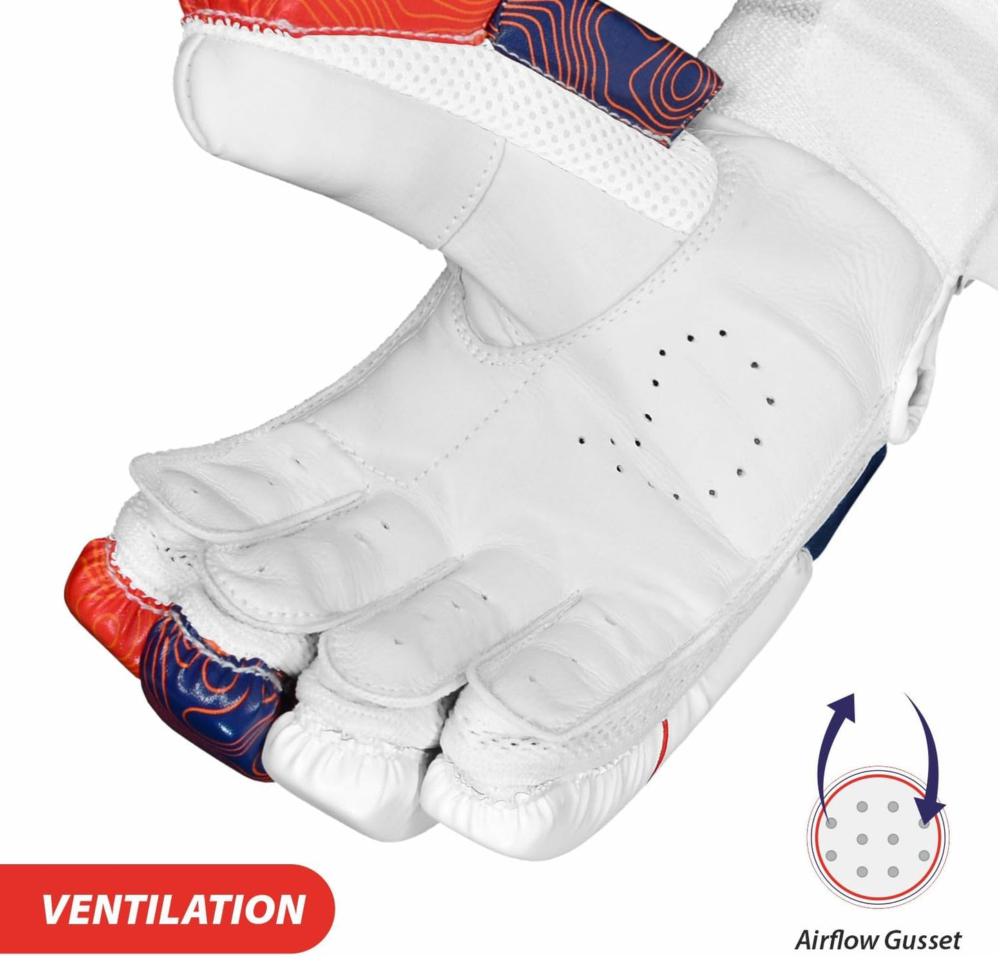 DSC Intense Attitude Leather Cricket Batting Gloves