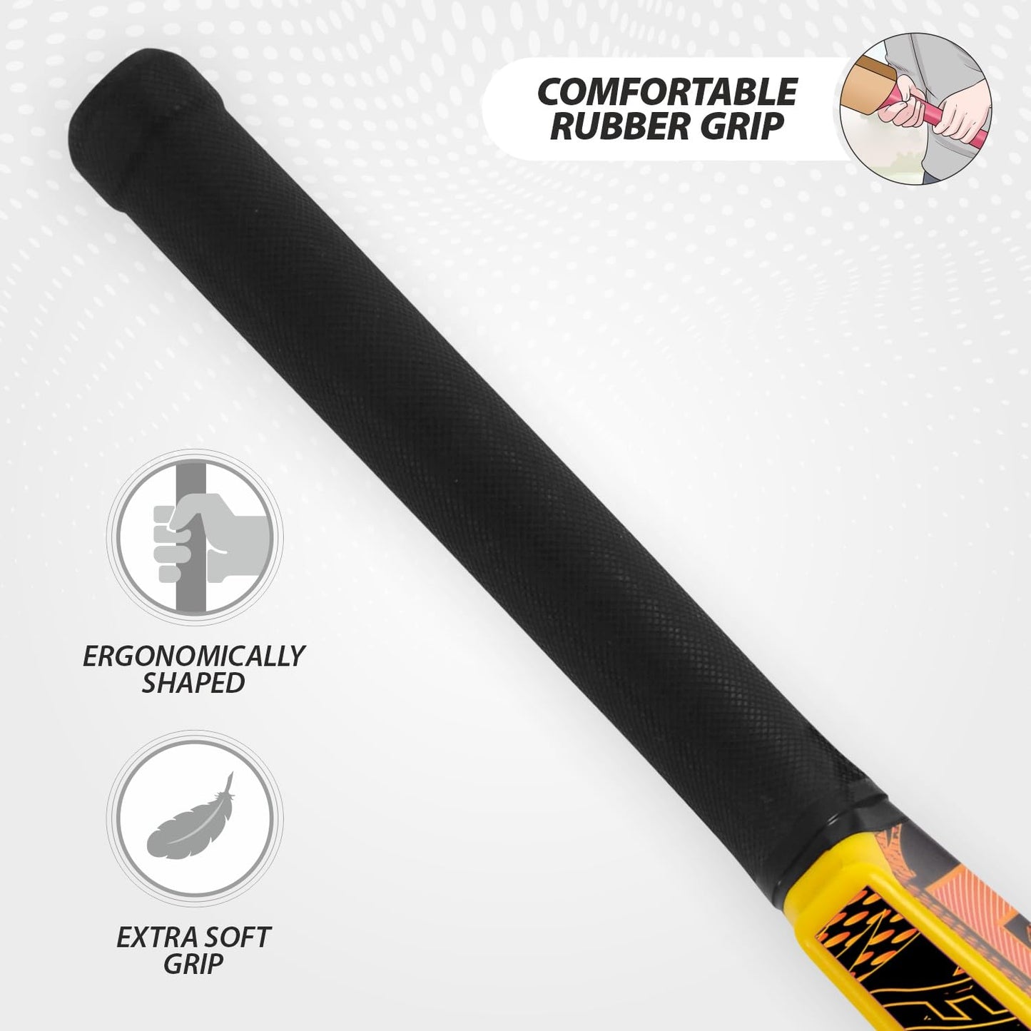 DSC Plastic Cricket Bat - Ideal for Tennis and Gully/Turf Cricket Bat (12-15 Yrs)