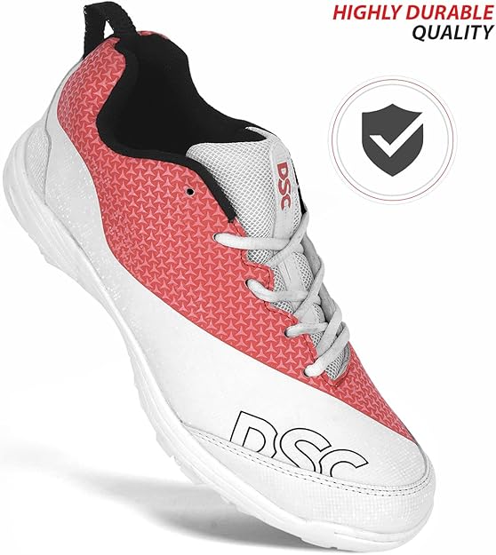 DSC Rigor X Cricket Shoes for Boys and Mens, Lightweight and Breathable Mesh