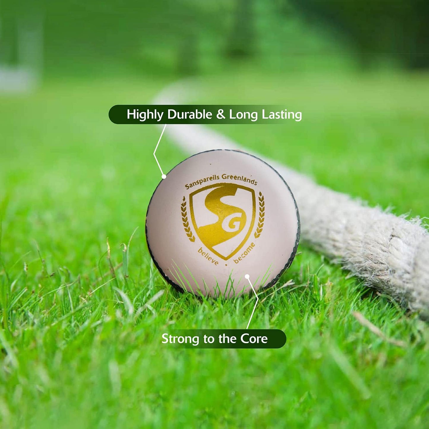 SG Cricket Balls Club White Pack of 1