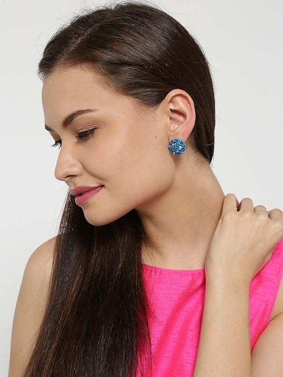 Youbella Stylish Party Wear Jewellery Gold Plated Studs Earrings For Women