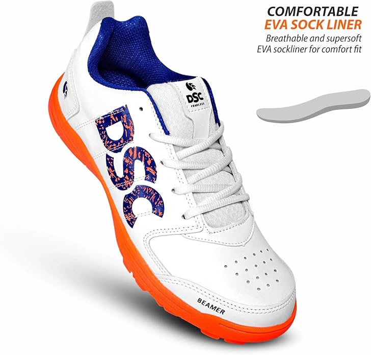 DSC Beamer Cricket Shoes | For Boys And Men | Lightweight | Durable | Embossed Design