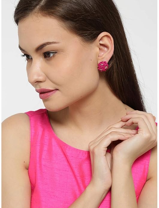 Youbella Stylish Party Wear Jewellery Gold Plated Studs Earrings For Women