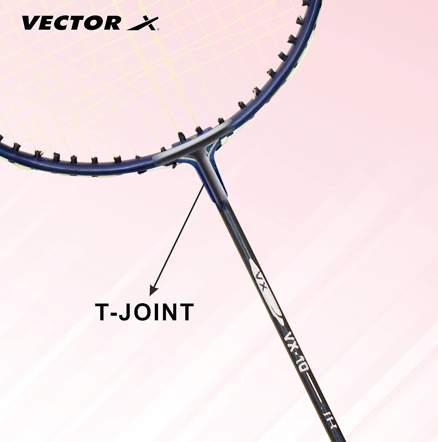 Vector X VXB-10 Aluminum Badminton Racket Pack of 3 Pieces Nylon Shuttles with Full-Cover Set (Maroon)