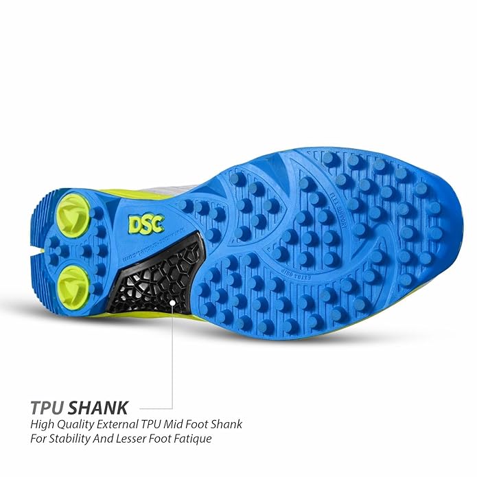 DSC Jaffa 22 Cricket Shoes | For Boys and Men | Eva Sock Liner | Lightweight Outsole | Durable