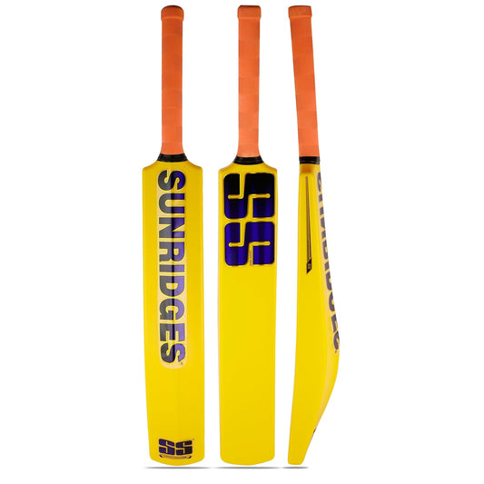 SS  Plastic Cricket Bat For Kids Yellow | Lightweight | Free Cover | Ready to play| Ideal For Tennis Ball