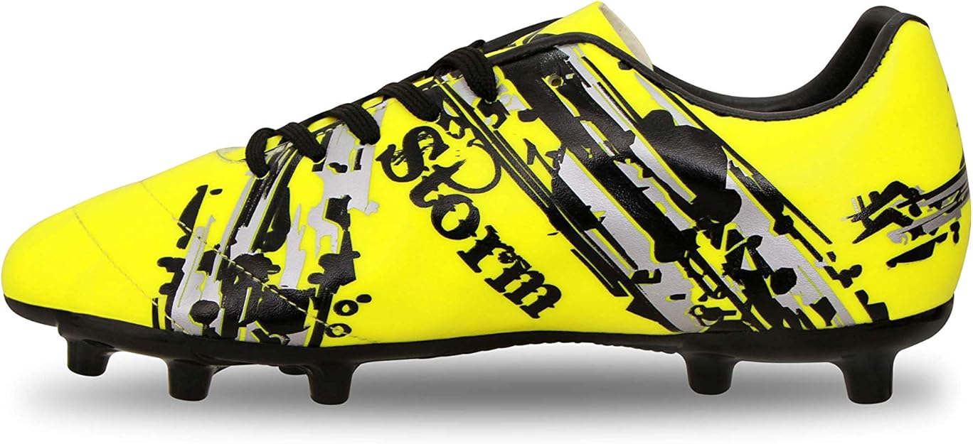 Nivia Storm Football Shoes | PVC Synthetic Leather | TPU sole | Lace-Fastening | Padded Footbed