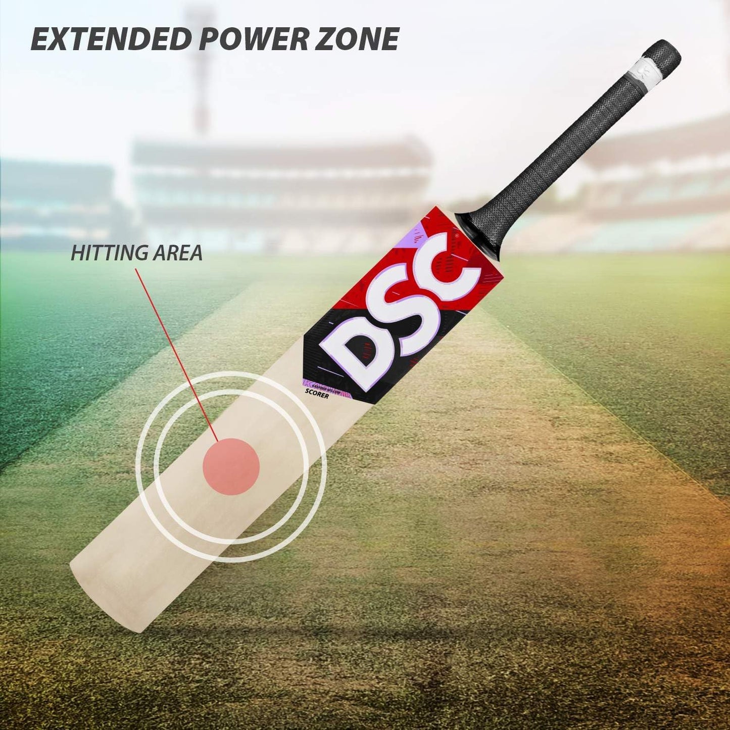 DSC Scorer Kashmir Willow Cricket Bat Short Handle Mens