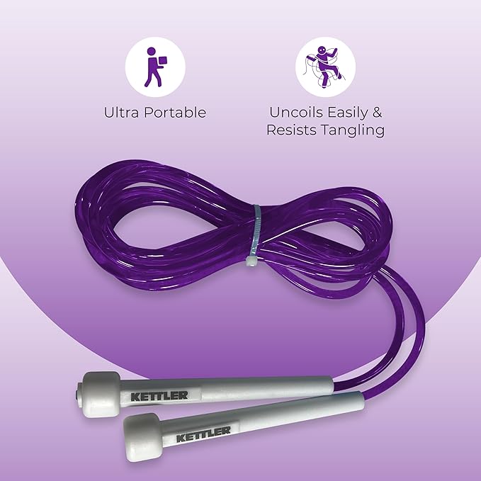 Rubber and foam speed rope designed for fast-paced jumping and endurance training