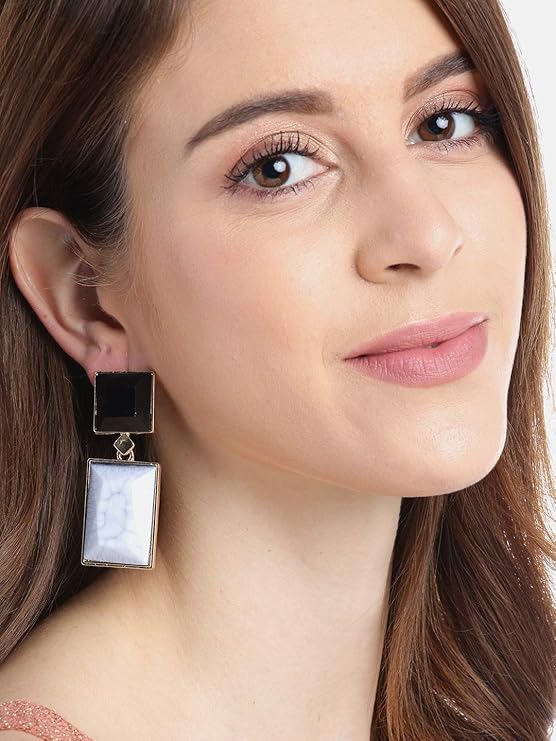 YouBella Jewellery Girls/Women's Crystal Gold Plated Handmade Earrings