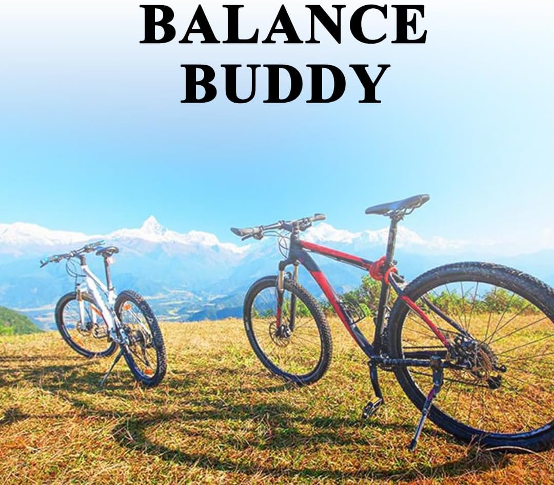 Endless EL1054 Cycle Stand can Adjustable Between 24-29 Inch | Black | Material : Aluminium Alloy Bike Side Kickstand with Double Nut | For All types Cycles or Bikes