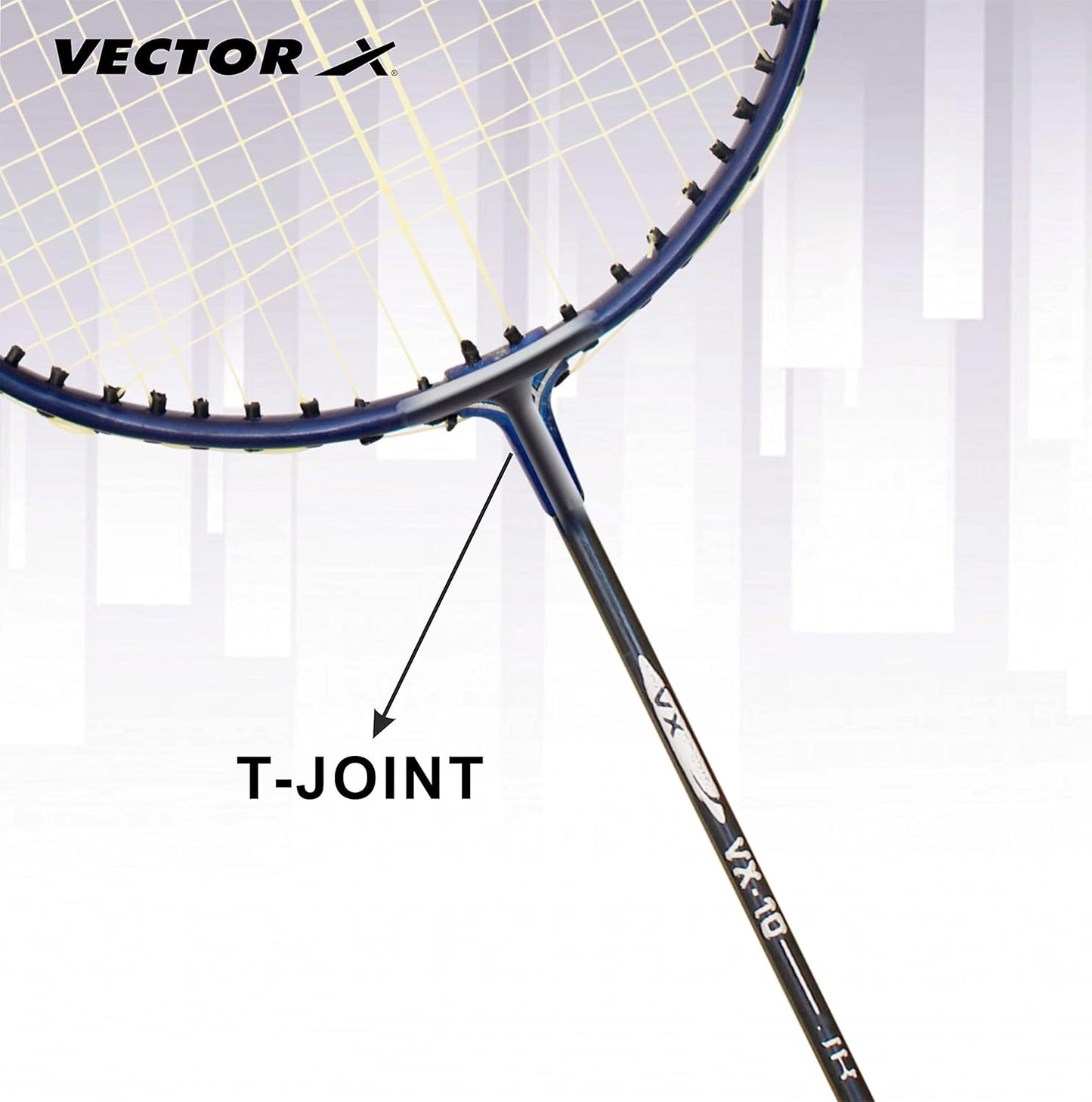 Vector X VXB-10 Aluminum Badminton Racket Pack of 3 Pieces Nylon Shuttles with Full-Cover Set (Maroon)