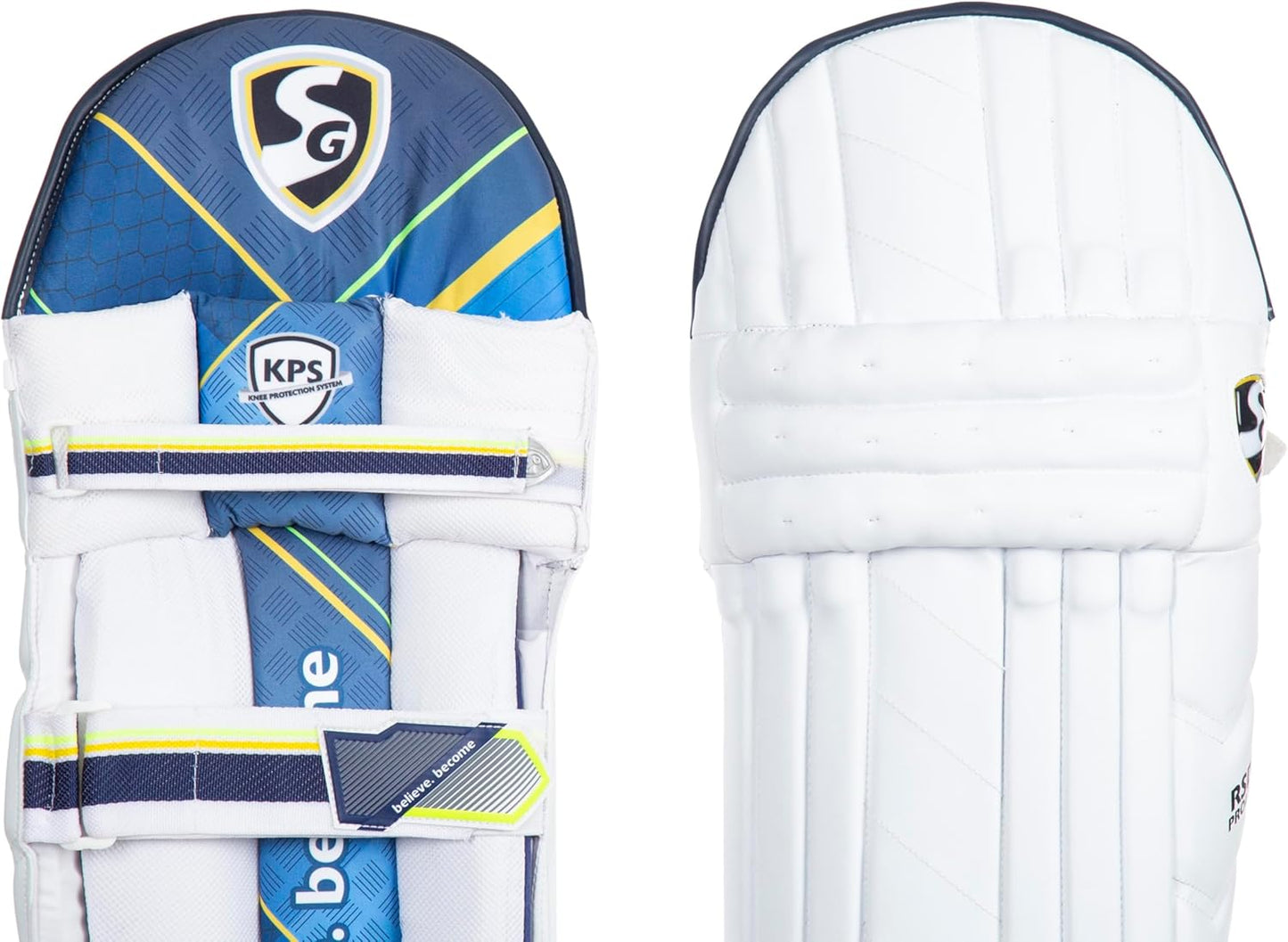 SG RSD Prolite Batting Leg Guard for Men & Boys | Colour: White