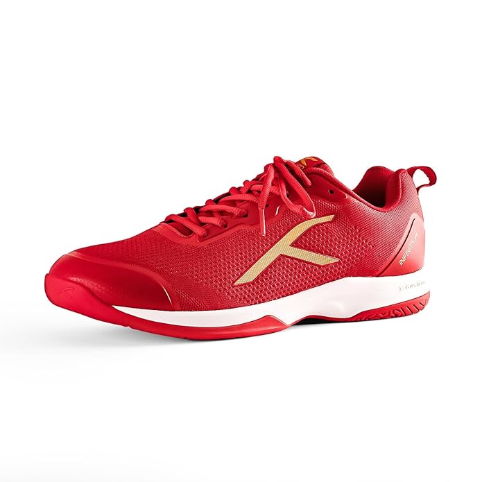 HUNDRED Infinity Pro Non-Marking Professional Badminton Shoe for Men | Material: Polyester/Mesh | Suitable for Indoor Tennis/Squash/Table Tennis/Basketball & Padel