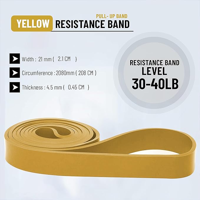 anythingbasic ab. Latex Resistance Band Exercise Band, Perfect for Mobility, Body Stretching, Powerlifting, Home Workout, Fitness Training Loop Bands for Men & Women