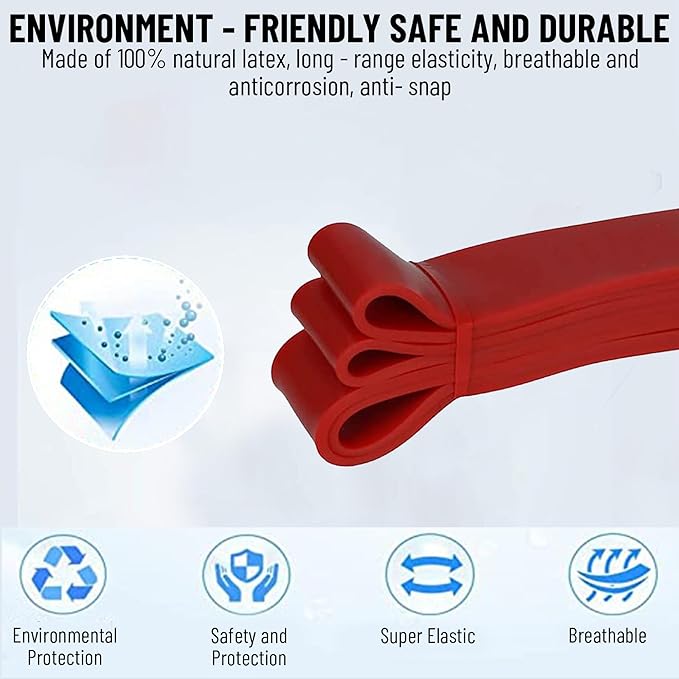 anythingbasic ab. Latex Resistance Band Exercise Band, Perfect for Mobility, Body Stretching, Powerlifting, Home Workout, Fitness Training Loop Bands for Men & Women