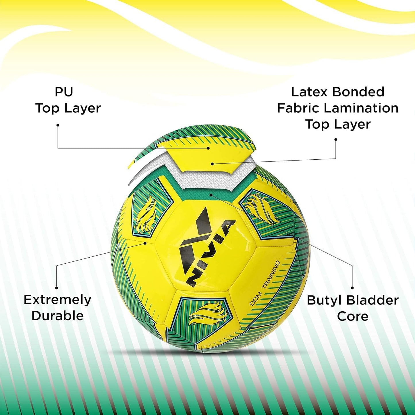 NIVIA DOM TRAINING FOOTBALL SIZE - 5 | DOM10