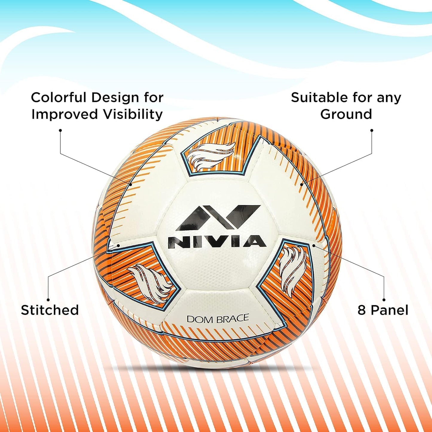 NIVIA DOM BRACE FOOTBALL SIZE - 5 | DOM02