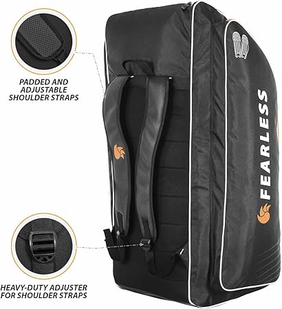 DSC Krunch Team Duffle Cricket Kit Bag, Colour - Black