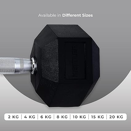 Pair of black hexagonal dumbbells perfect for gym and home fitness routines