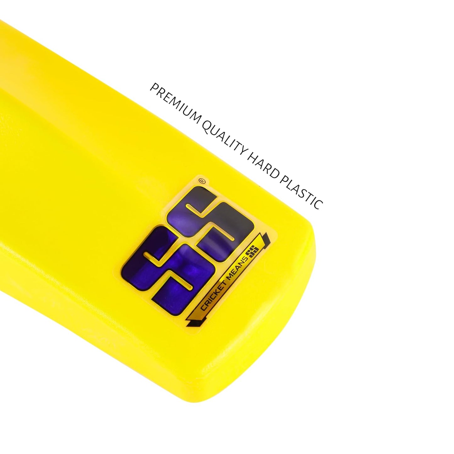 SS Plastic Cricket Bat For Kids Yellow | Lightweight | Free Cover | Ready to play| Ideal For Tennis Ball