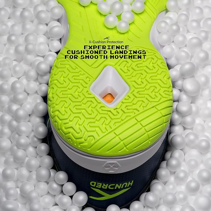 HUNDRED Raze Non-Marking Professional Badminton Shoes for Men | Suitable for Indoor Tennis/Squash/Table Tennis/Basketball & Padel