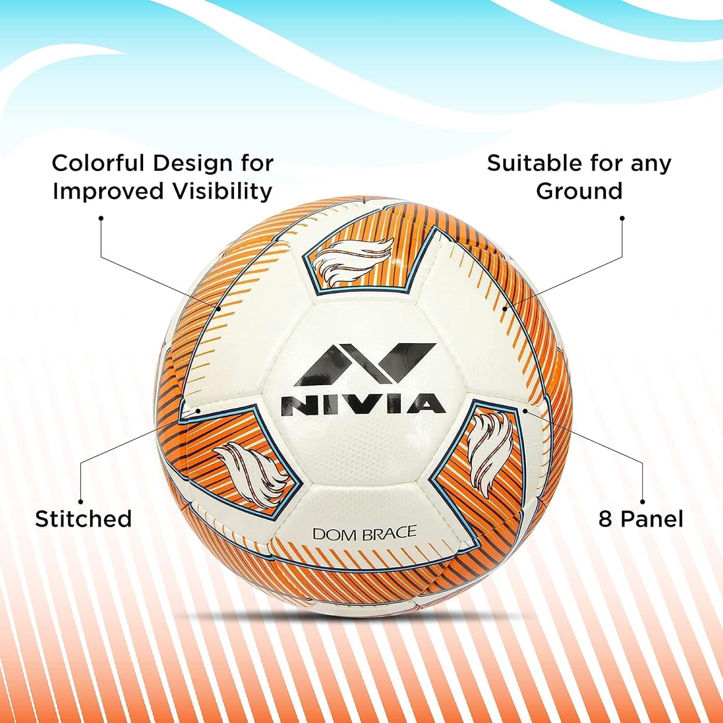 NIVIA DOM BRACE FOOTBALL SIZE - 5 | DOM02